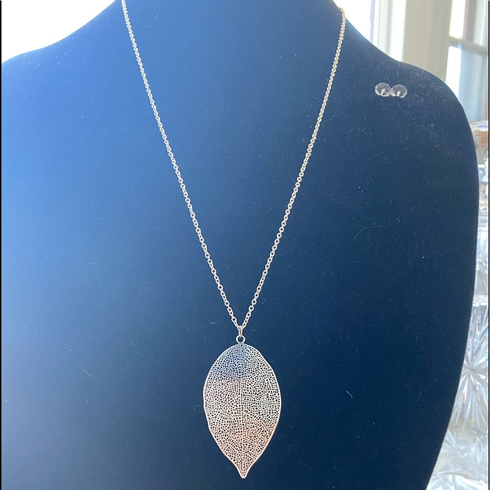 🍃Silver Leaf Adjustable Pendant Necklace🍃
